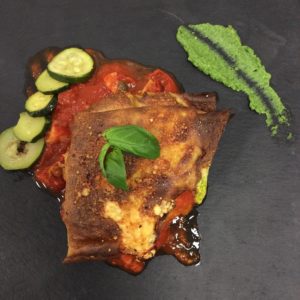 Crepes con ricotta e piselli