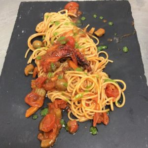 Spaghetti col polpo