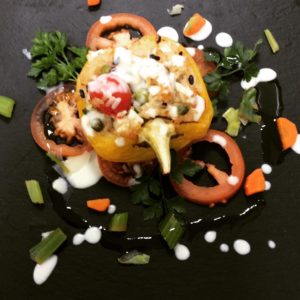 Peperoni ripieni con riso