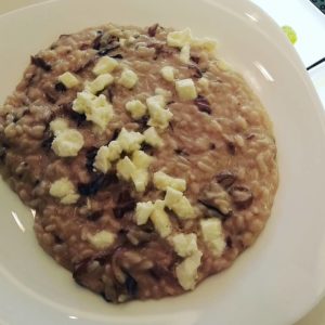 Risotto al radicchio e taleggio